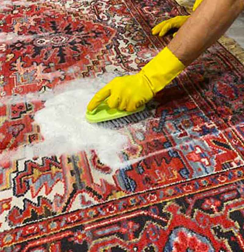 Nettoyage de tapis - La Perse LAINE ET SOIE  : Dépoussiérage, déssablage, fixation des couleurs des tapis anciens, nettoyage artisanal de tapis à la main, désinfection naturelle, séchage contrôlé, Inspection finale .  Rénovation de tapis après les dégâts des animaux, mites ...  Intervention sur sur Lyon, Saint-Etienne, Bourg-en-Bresse et les alentours