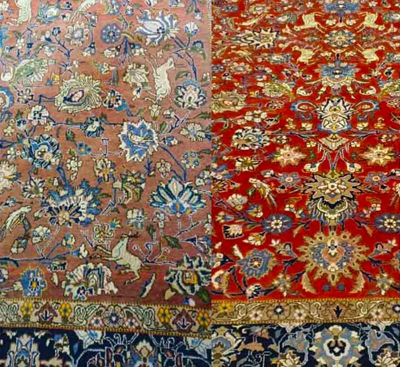 Restauration de tapis - La Perse LAINE ET SOIE  sur Lyon, Saint-Etienne, Bourg-en-Bresse et les alentours: Réparation restauration de tapis et tapisserie : réparation des lisières, restauration des franges de tapis, traitement des trames, resserrage des nœuds de tapis. Intervention sur sur Lyon, Saint-Etienne, Bourg-en-Bresse et les alentours